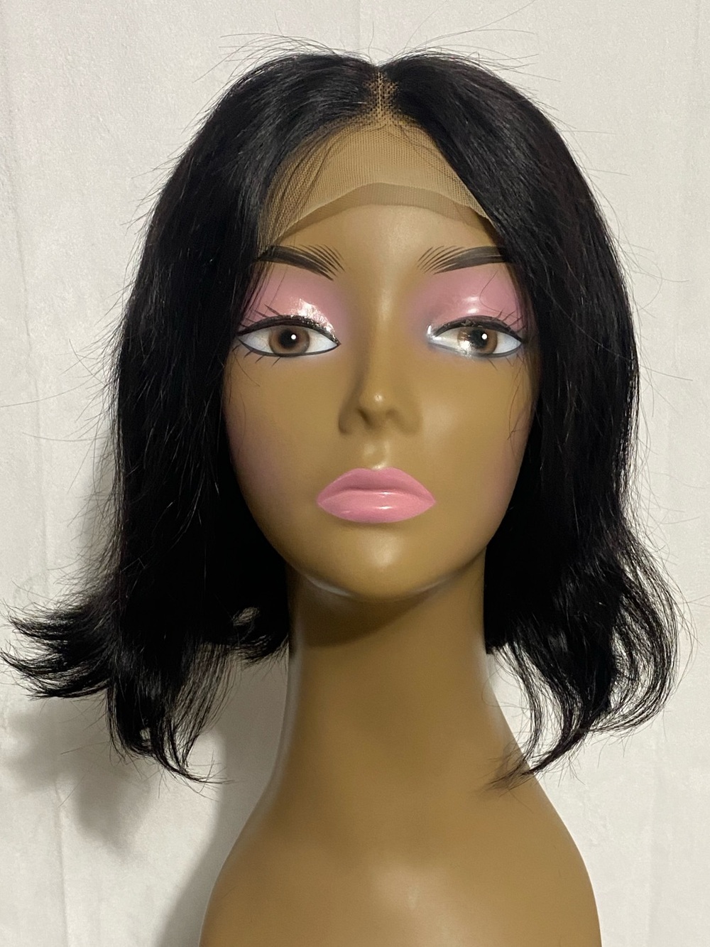 Ali Grace 10" 4x4 Straight Bob Wig Human Hair Glueless Wear & Go Lace Closure